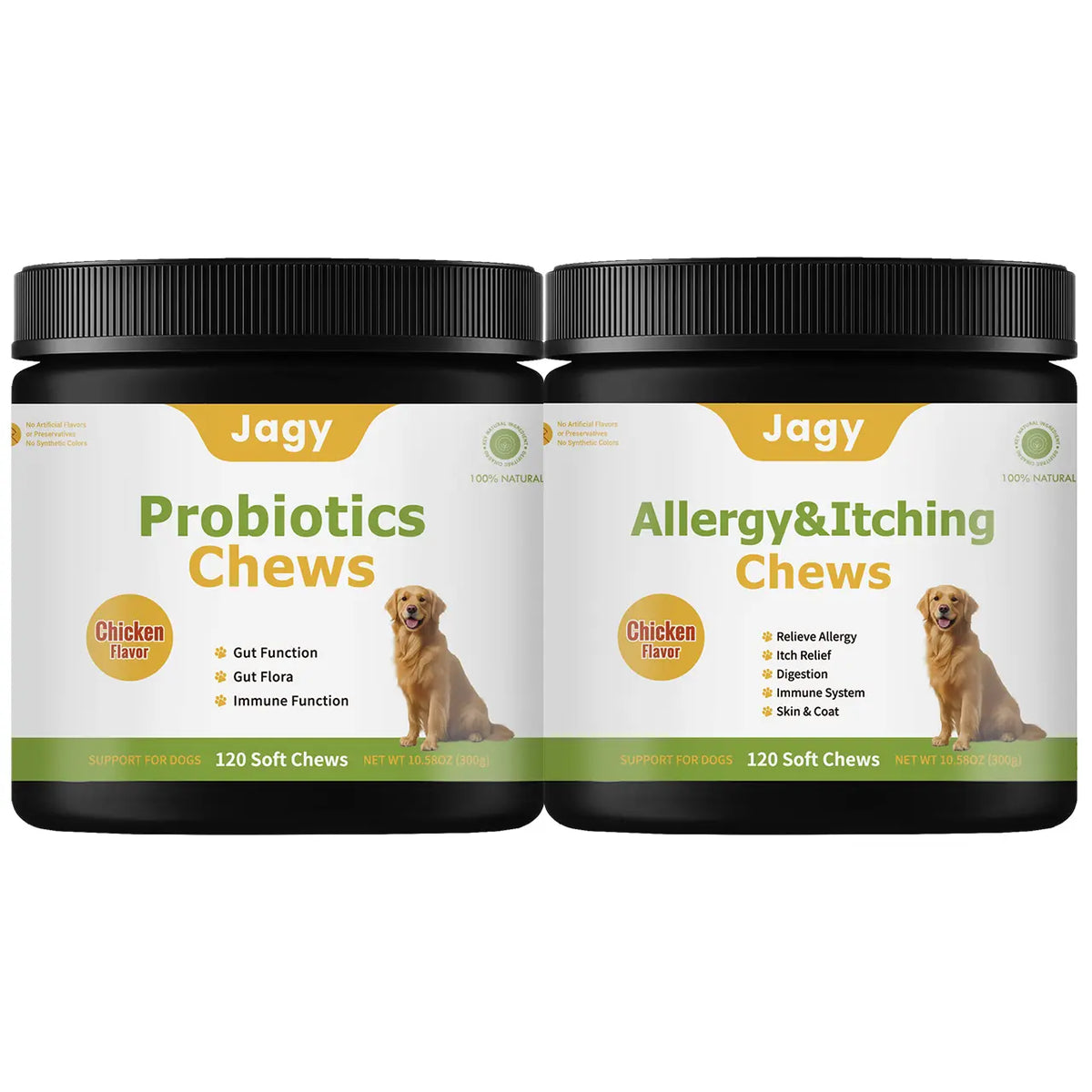 Allergy Relief Chews for Dogs - 120 Naturalsoft Chews Fish Oil Treats for Itchy Skin, Hot Spots & Shedding Advanced Skin & Coat Vitamins with Soothingsupport for Healthy Pet Skin & Coat,Back to School