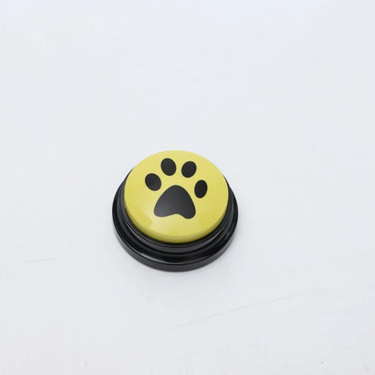 Pet Communication Button Dog Toys Recordable Pet Speaking Training Dog Talking Button Cute Claw Print Pattern Dog Accessories