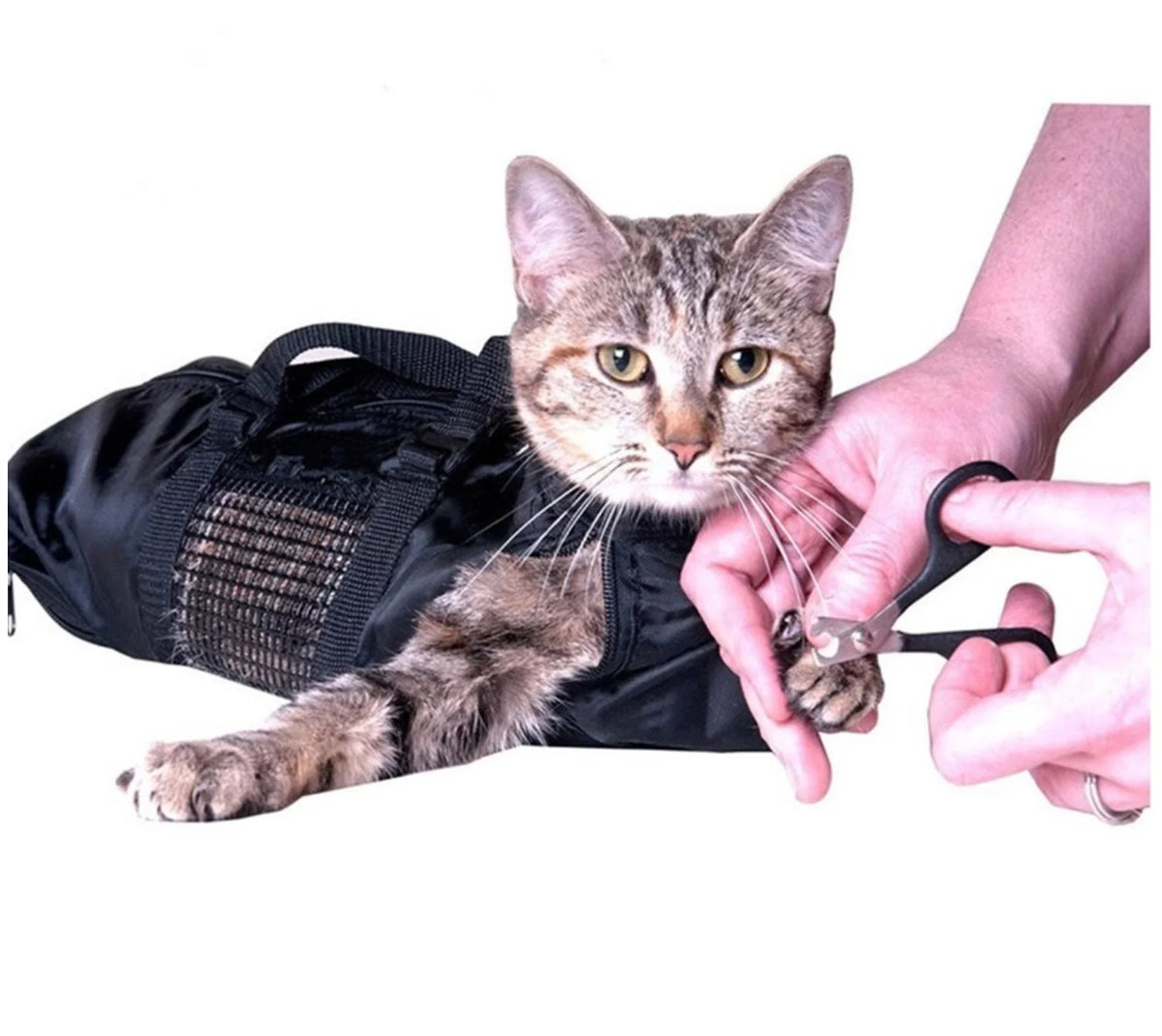 Cat Grooming Bag - Anti-Scratch Washing & Bathing Restraint Bag for Cats