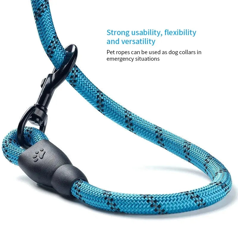 150Cm Strong Dog Leash Pet Leashes Reflective Leash for Big Small Medium Large Dog Leash Drag Pull Tow Golden Retriever