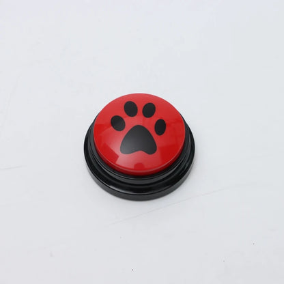Pet Communication Button Dog Toys Recordable Pet Speaking Training Dog Talking Button Cute Claw Print Pattern Dog Accessories