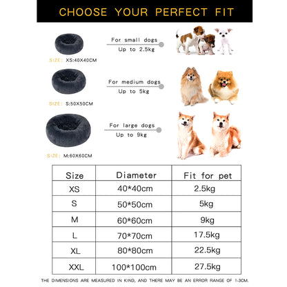 Plush Dog Bed Large Beds for Dogs Washable Medium Small Basket Accessorys Pet Furniture Fluffy Sofa Puppy Kennel Accessories Mat
