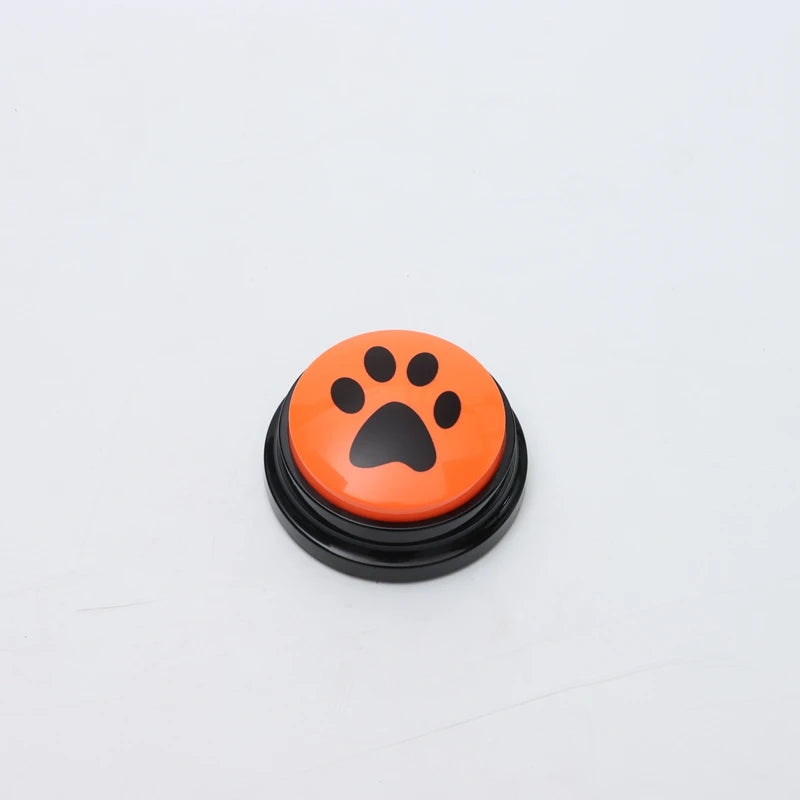 Pet Communication Button Dog Toys Recordable Pet Speaking Training Dog Talking Button Cute Claw Print Pattern Dog Accessories