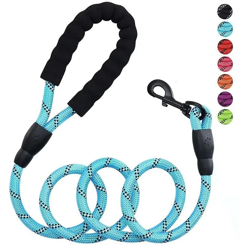 150Cm Strong Dog Leash Pet Leashes Reflective Leash for Big Small Medium Large Dog Leash Drag Pull Tow Golden Retriever