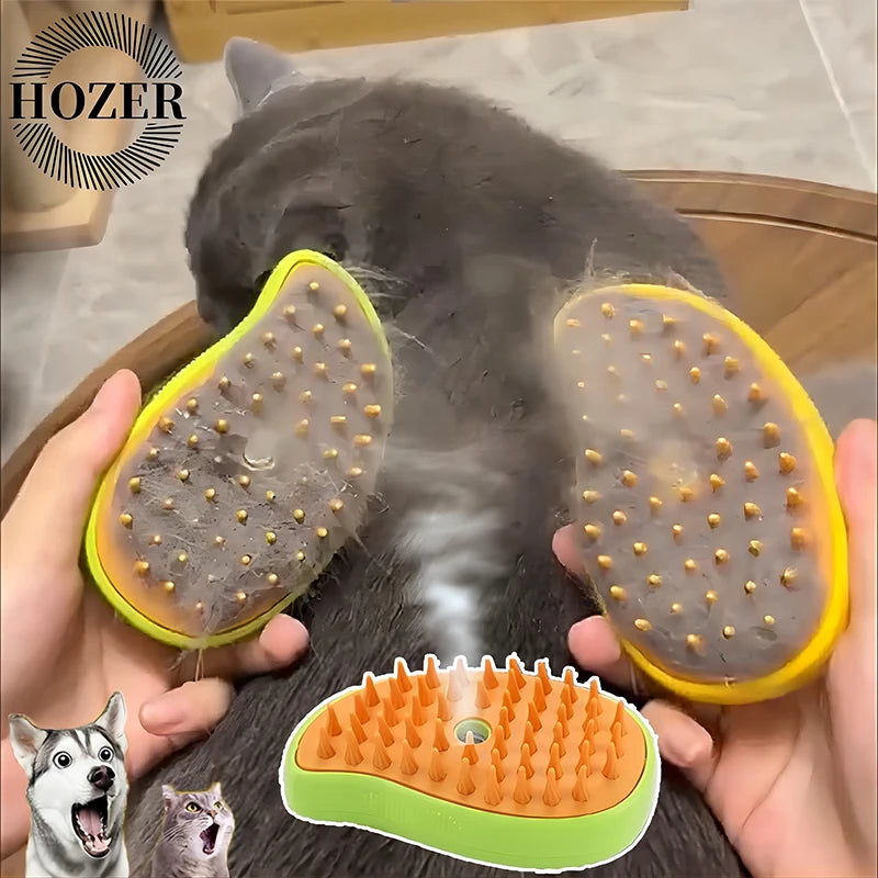 3 in 1 Electric Pet Brush Cat Steam Brush Dog Brush Spray Comb Cat Hair Brushes Massage Pet Grooming Hair Removal Combs