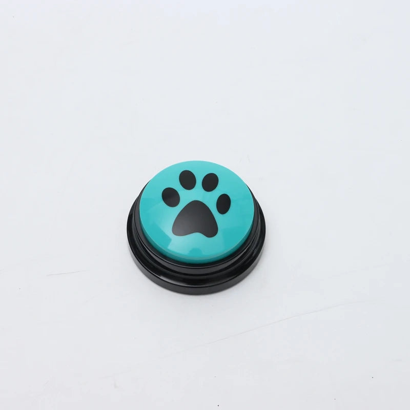 Pet Communication Button Dog Toys Recordable Pet Speaking Training Dog Talking Button Cute Claw Print Pattern Dog Accessories