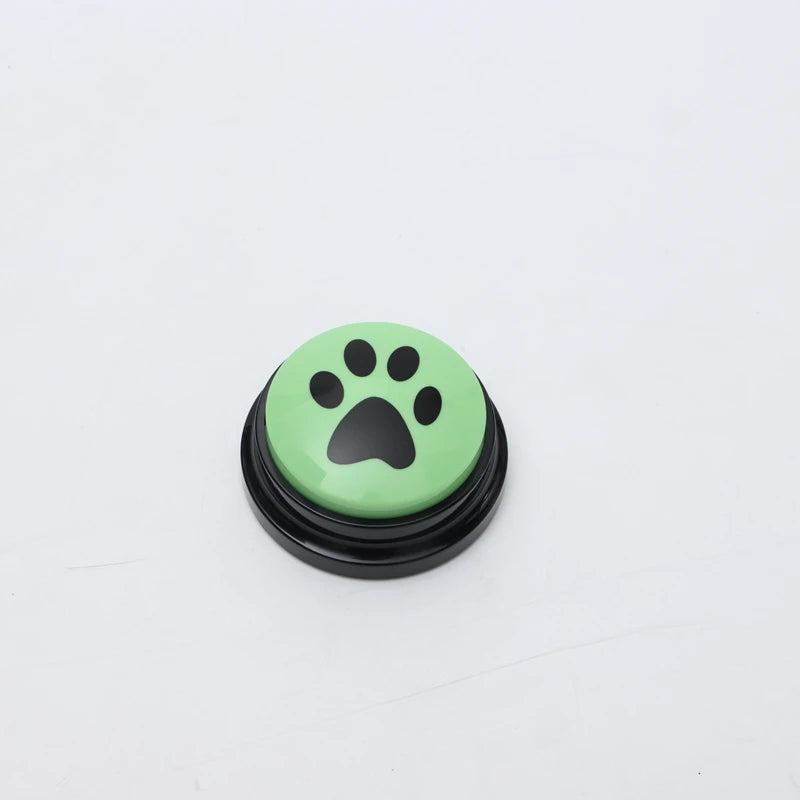 Pet Communication Button Dog Toys Recordable Pet Speaking Training Dog Talking Button Cute Claw Print Pattern Dog Accessories