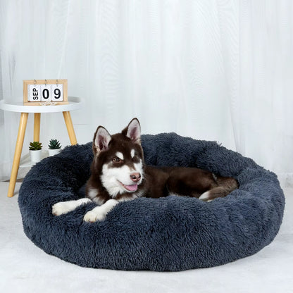 Plush Dog Bed Large Beds for Dogs Washable Medium Small Basket Accessorys Pet Furniture Fluffy Sofa Puppy Kennel Accessories Mat