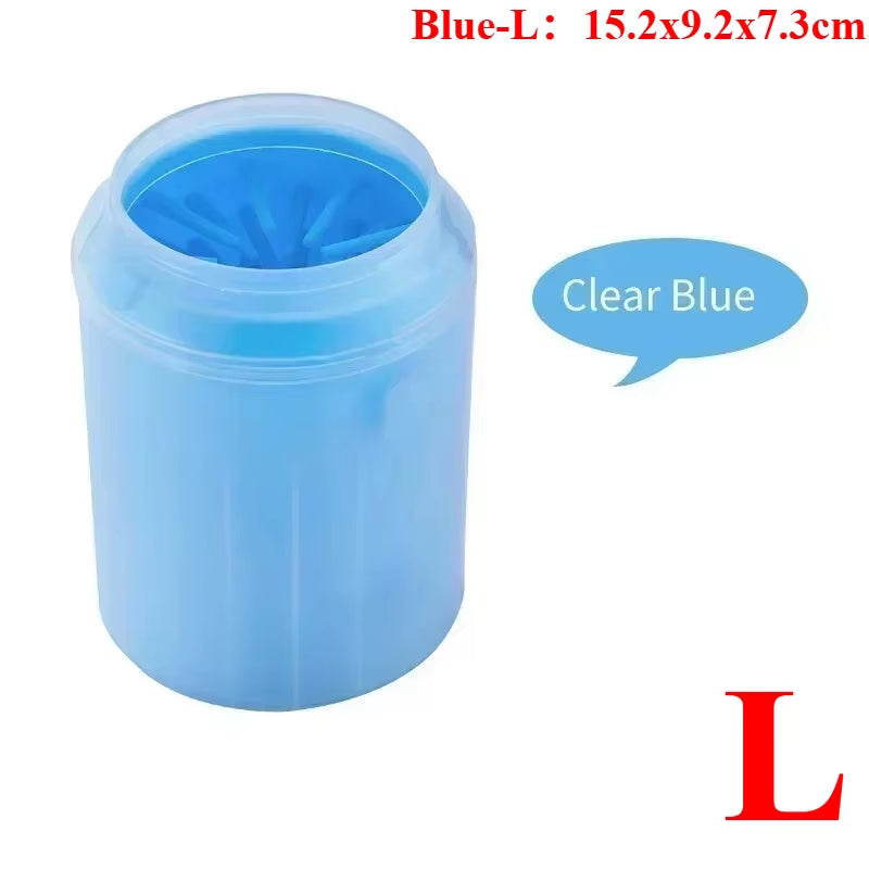 Dog Foot Cup Paw Washer Cleaner Dog Cat Foot Cleaning Brush Soft Silicone Dog Paw Cleaning Dog Paw Cleaning Bucket Accessories