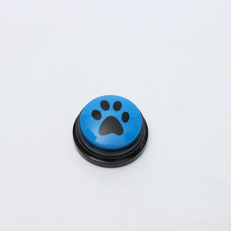 Pet Communication Button Dog Toys Recordable Pet Speaking Training Dog Talking Button Cute Claw Print Pattern Dog Accessories