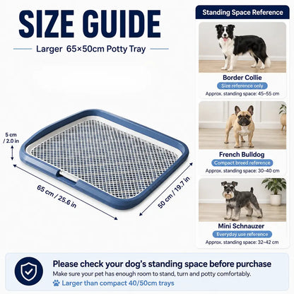 Professional Dog Grooming & Cleaning Kit - Plastic Comb, Brush, Shampoo Mitt, 65X50Cm (25.6X19.7In) Fully Leakproof Base, Potty Training Supply for Dogs/Puppies, Keeps Paws & Belly Fur Away from Urine, Odor Control, Puppy, Drainage