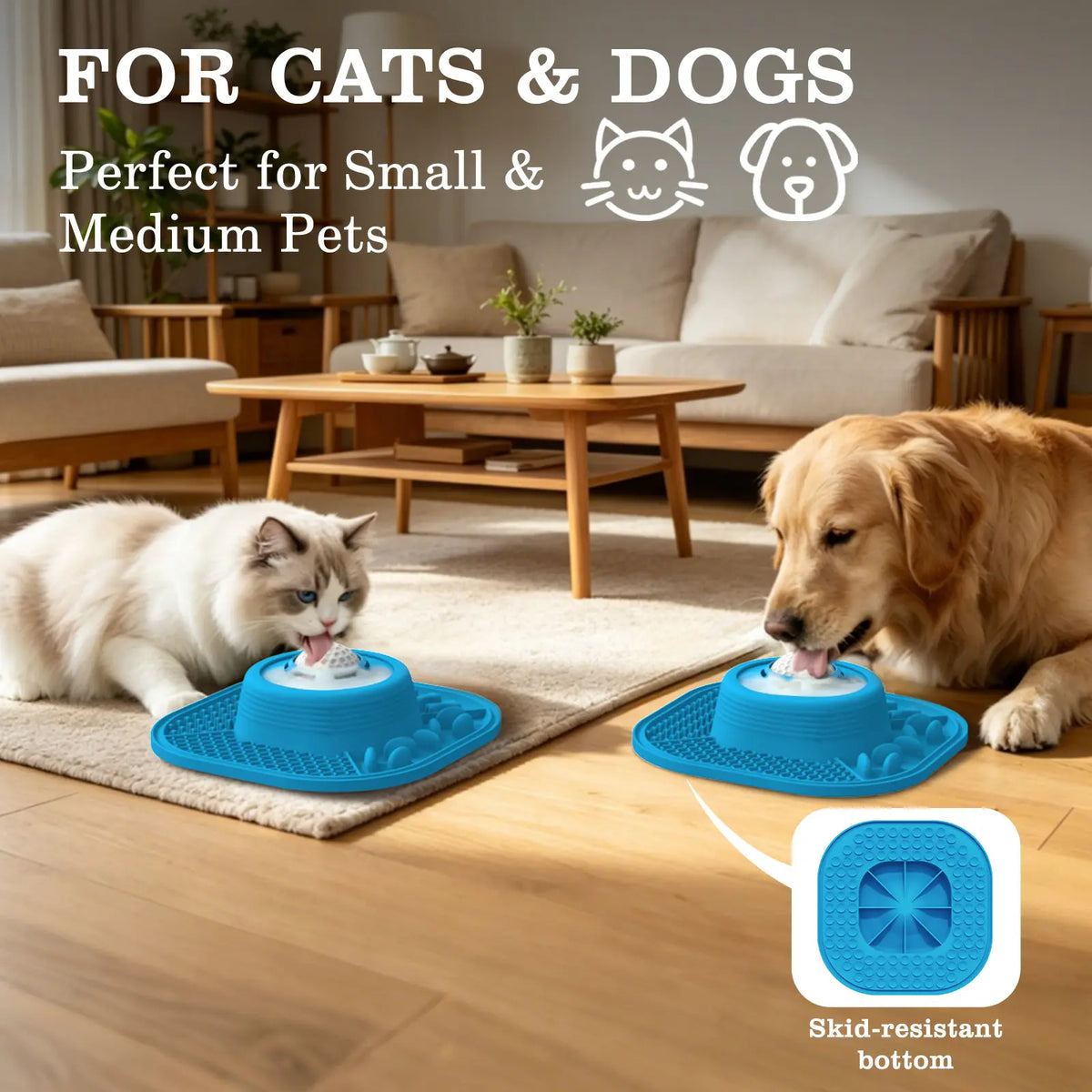 Pawlove Slow Feeder Dog Bowl for Liquid Treats with Floating Rolling Ball, Anti-Slip Dog Lick Bowl, Bone Broth and Yogurt Pup for Large Medium Small Breeds Dietary Supplement/Post-Op Nutrition Stuff Dogaccessories Great Pet Supplies