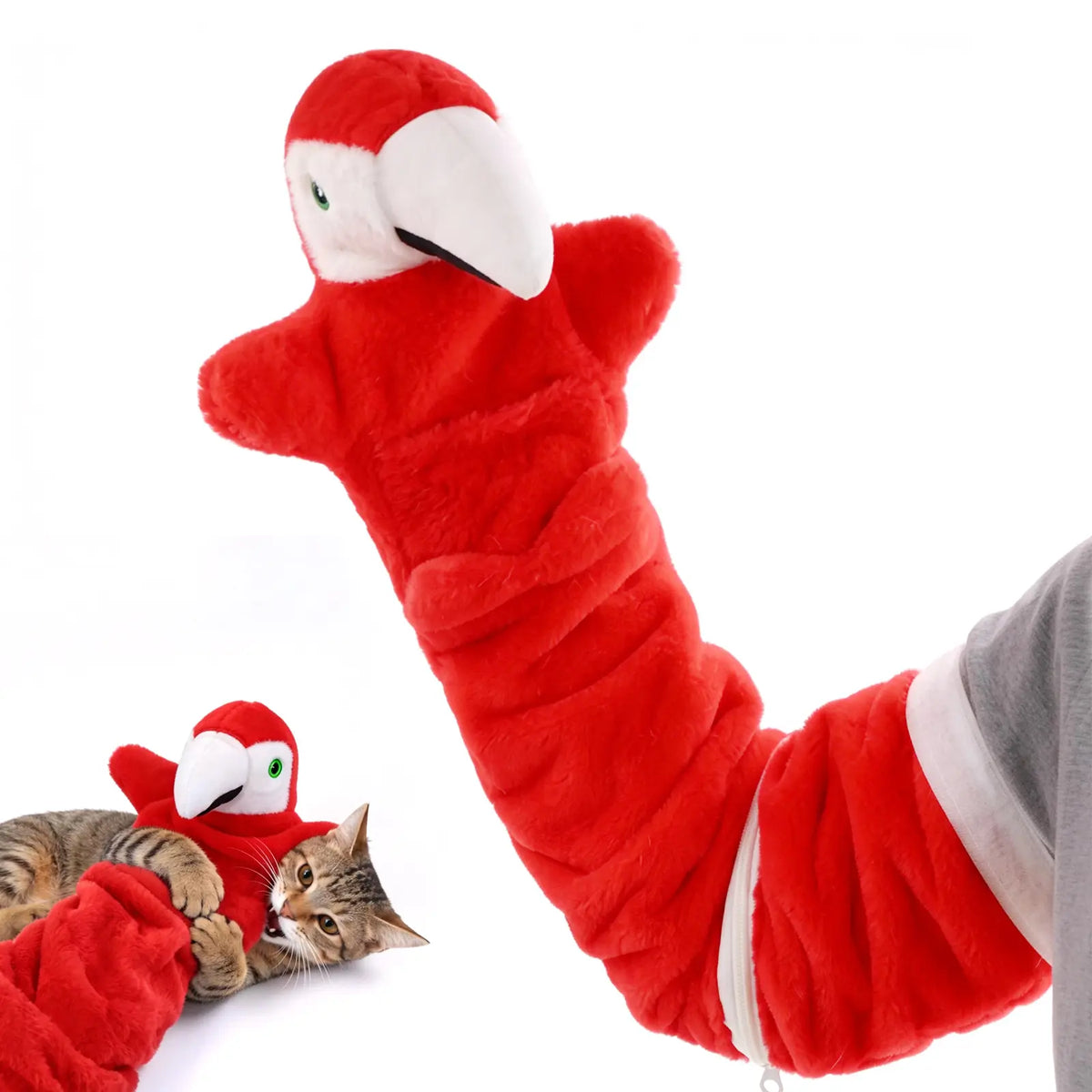 Catails Shark Cat Wrestling Glove - Interactive Puppet with Protective Sleeve, Hidden Pocket for Indoor Cats, Satisfies Hunting Instincts & Relieves Boredom Bird Toy