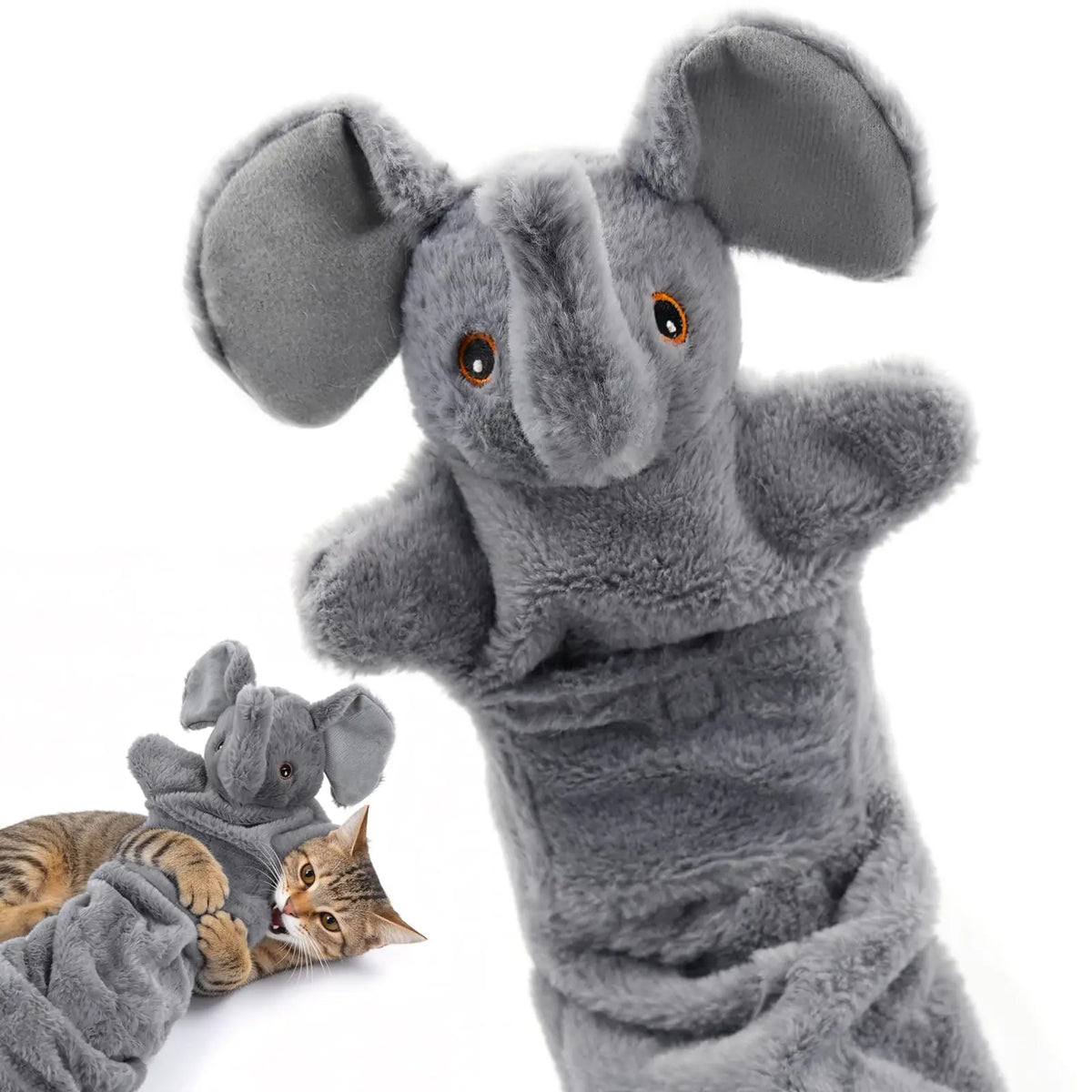 Catails Shark Cat Wrestling Glove - Interactive Puppet with Protective Sleeve, Hidden Pocket for Indoor Cats, Satisfies Hunting Instincts & Relieves Boredom Bird Toy