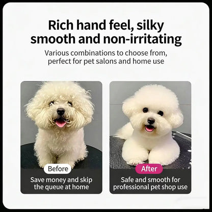 Safe and Precise Professional Pet Grooming Scissors with round Head - Stainless Steel Dog Hair Shears for Effortless Trimming