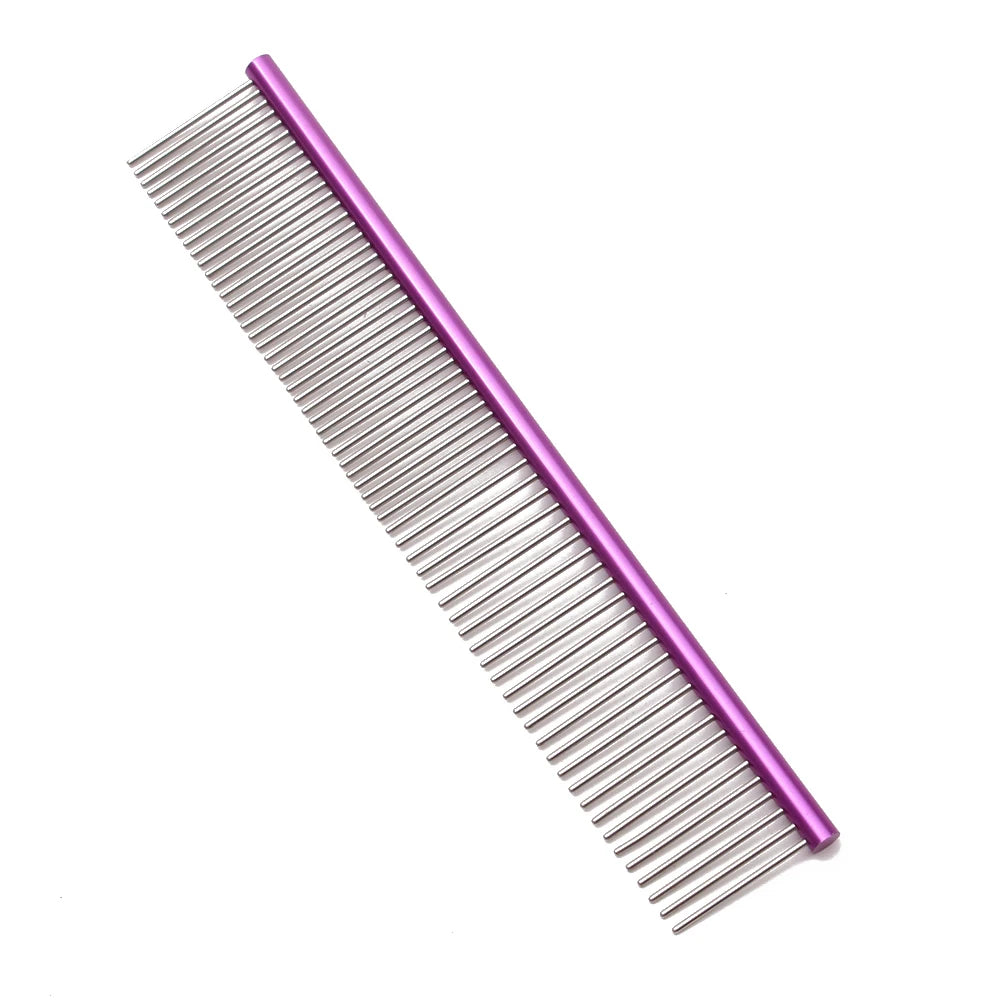 Puppy Grooming Comb Groomer for Dog Aluminum Groomer Pets Combs Hairbrush Cat Dog Grooming Combs Dog Hair Care C6704