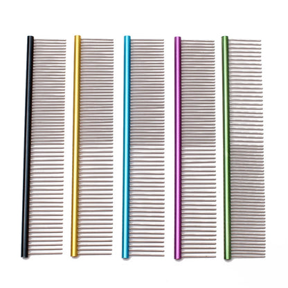 Puppy Grooming Comb Groomer for Dog Aluminum Groomer Pets Combs Hairbrush Cat Dog Grooming Combs Dog Hair Care C6704