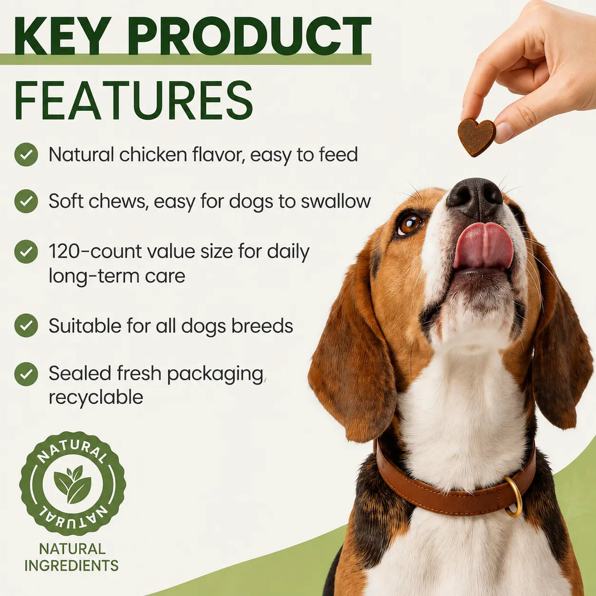 Allergy Relief Chews for Dogs - 120 Naturalsoft Chews Fish Oil Treats for Itchy Skin, Hot Spots & Shedding Advanced Skin & Coat Vitamins with Soothingsupport for Healthy Pet Skin & Coat,Back to School