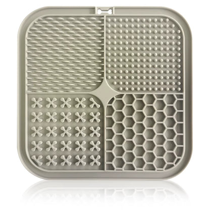 Dog Lick Mat with Suction Cups Slow Feeders Licking Pet Anxiety Relief Cat Training for Food, Yogurt, Peanut Butter
